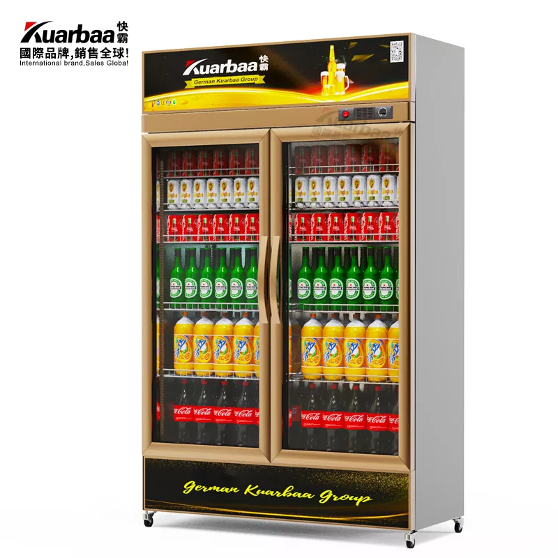 快霸（Kuarbaa）商用冷藏无霜展示柜680升饮料柜冰箱立式保鲜超市啤酒柜饭店超市冰柜