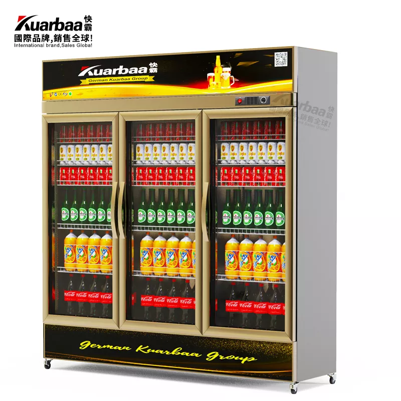 快霸（Kuarbaa）商用冷藏无霜展示柜1100升饮料柜冰箱立式保鲜超市啤酒柜饭店超市冰柜